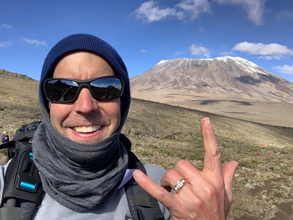 Craig Henley, shown here making his way up Africa’s Mount Kilimanjaro, is now in Argentina as he prepares to scale Aconcagua, the highest peak in the Western Hemisphere.